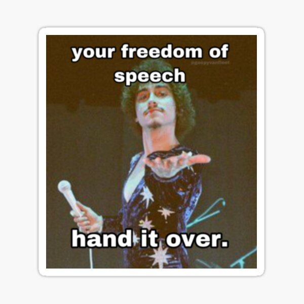 FREEDOM OF SPEECH JOSH Sticker