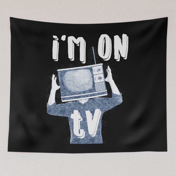 Item preview, The man with his head inside the TV designed and sold by Goliardika-Shop.