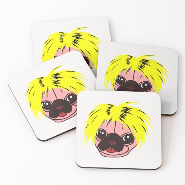 Item preview, Pug With A Yellow Wig  designed and sold by Pugstuff.
