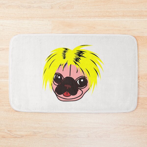 Item preview, Pug With A Yellow Wig  designed and sold by Pugstuff.