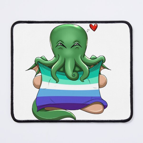 Item preview, Cthulhu Gay man pride flag designed and sold by MrsKittythulhu.