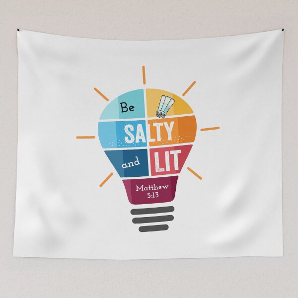 Item preview, Scripture Quote - Be Salty and Lit - Matthew 5:13 designed and sold by JacquelineLim.