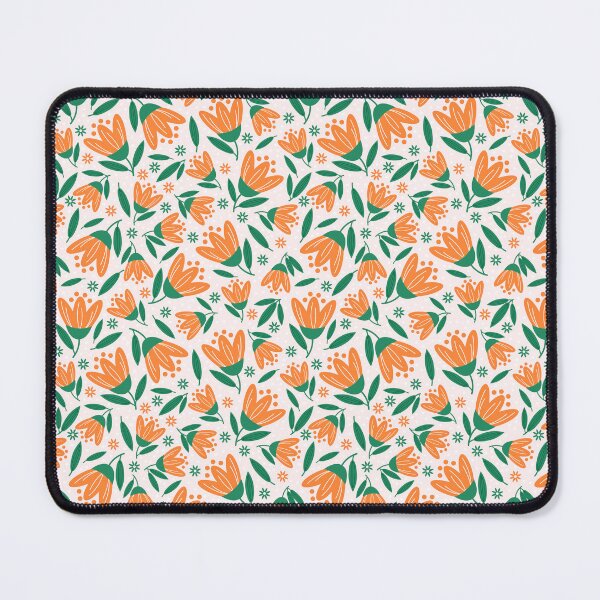 Item preview, Orange Flower Pattern designed and sold by Insvy Design Studio.