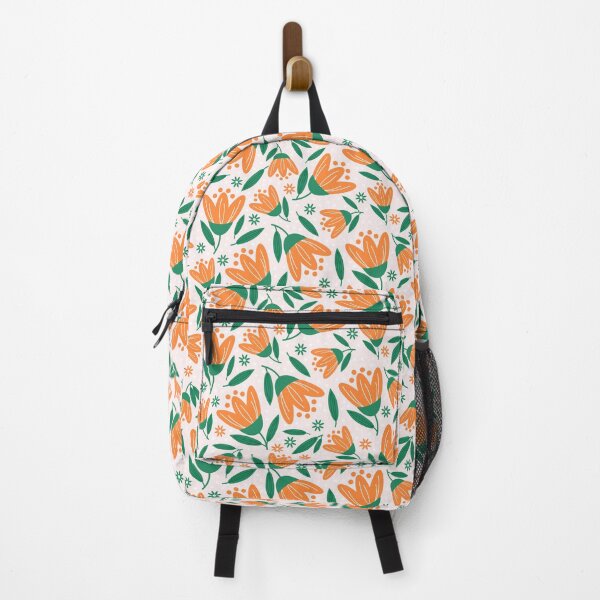 Item preview, Orange Flower Pattern designed and sold by Insvy Design Studio.