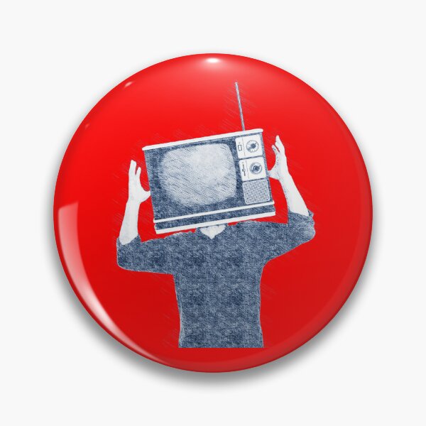 Item preview, Vintage TV with man inside the screen designed and sold by Goliardika-Shop.