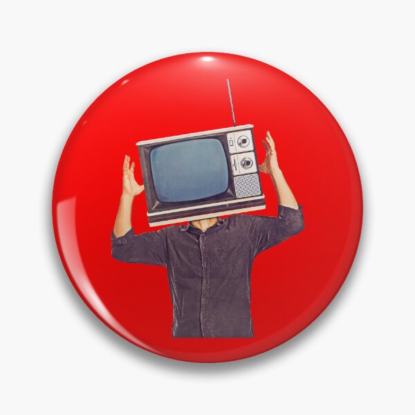 Item preview, Vintage TV with man inside the screen designed and sold by Goliardika-Shop.