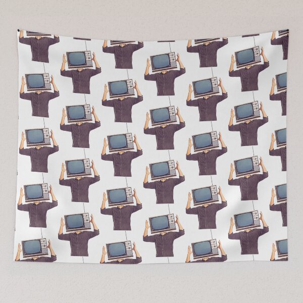 Item preview, Vintage TV with man inside the screen designed and sold by Goliardika-Shop.