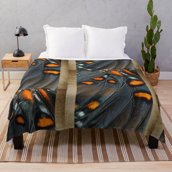 Item preview, Orange Spot Iridescent Butterfly Wing Closeup Digital Design designed and sold by EarthArtDesigns.