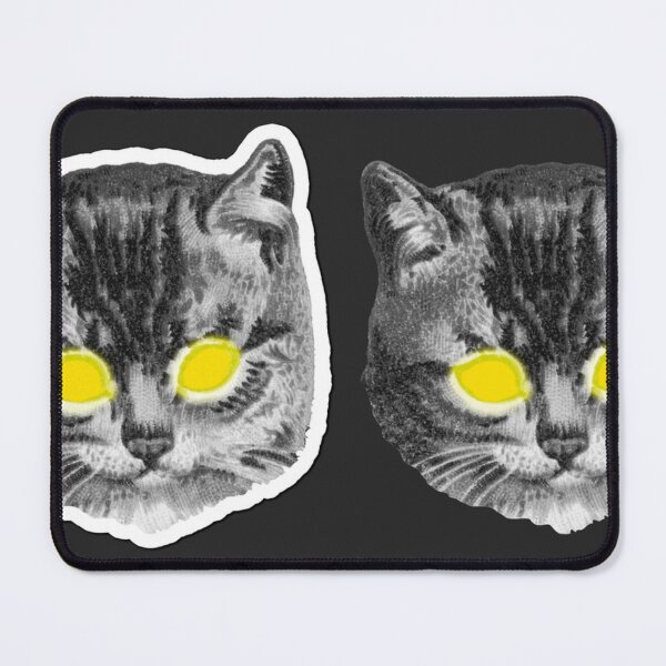 Item preview, Looking cat sticker illustration designed and sold by AssortedImages.