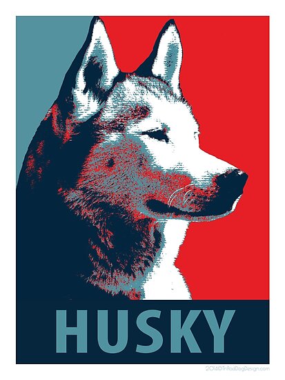 Pósters Cartel De Propaganda Política Del Arte Pop Del Husky