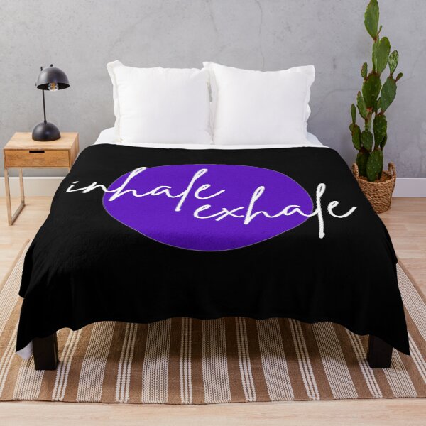 Item preview, Inhale / exhale Purple (white font) designed and sold by Sinmara12.