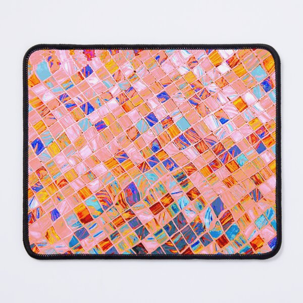 Item preview, Colorful dusty pink, yellow, turquoise, teal, dusty navy blue, red marble mosaic texture designed and sold by fowons.