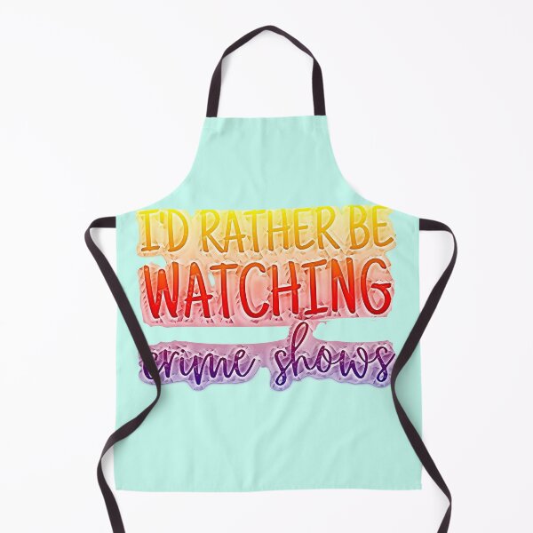 Item preview, I'd Rather Be Watching Crime Shows Pop Art Sunburst colors. designed and sold by CristalleLisa.