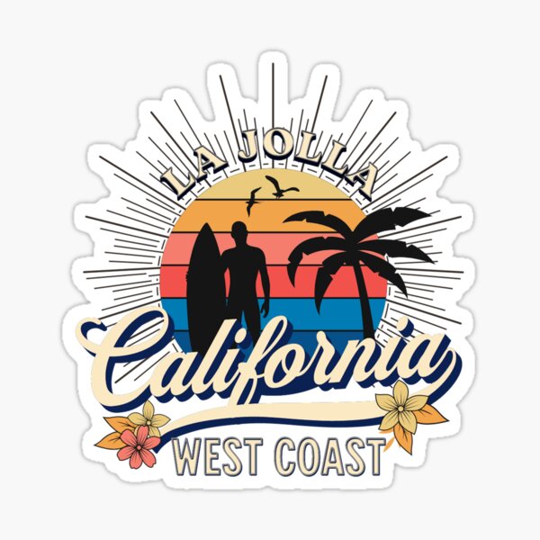Aperçu de l'œuvre Spots de surf à San Diego La Jolla Californie Surf créée et vendue par CattlettArt.