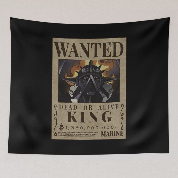 Item preview, King "The Conflagration" Wanted Poster One Piece Bounty designed and sold by One Piece Bounty Poster.