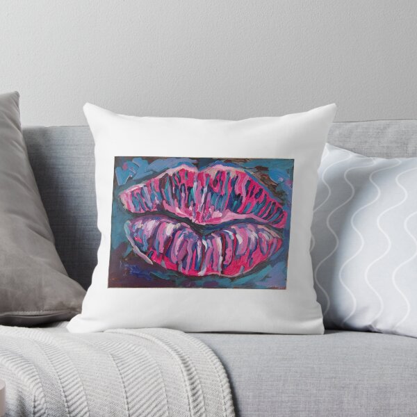Lips of Love Throw Pillow