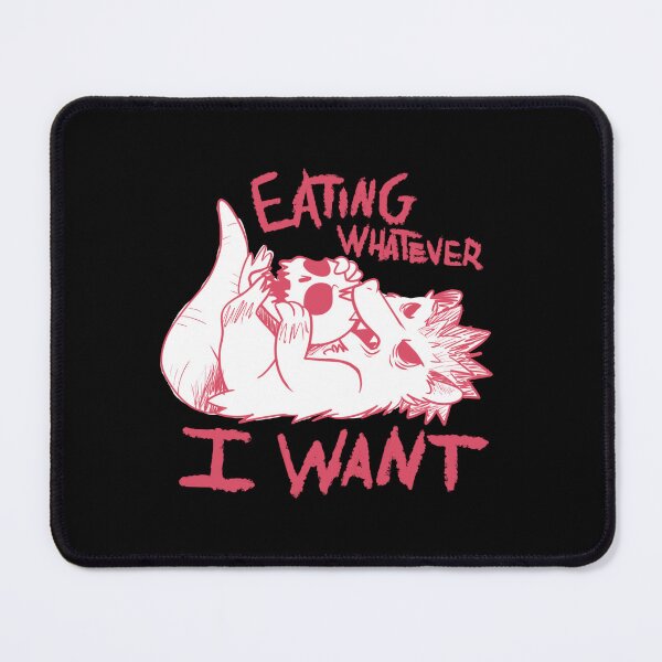 Item preview, EATING WHATEVER I WANT (Filled in white) designed and sold by MordoDraws.