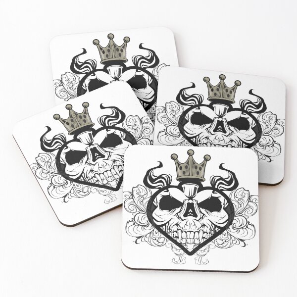 Item preview, Crown Skull tattoo designed and sold by senpaibunny.