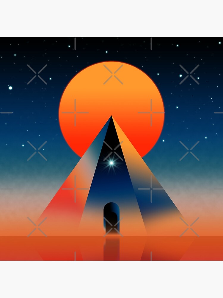 Thumbnail 2 of 2, Art Board Print, The Pyramid designed and sold by djspacegr.