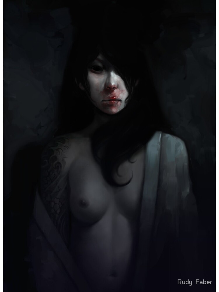 Thumbnail 4 of 4, iPhone Case, Portrait of Ikuko's Ghost designed and sold by Rudy Faber.