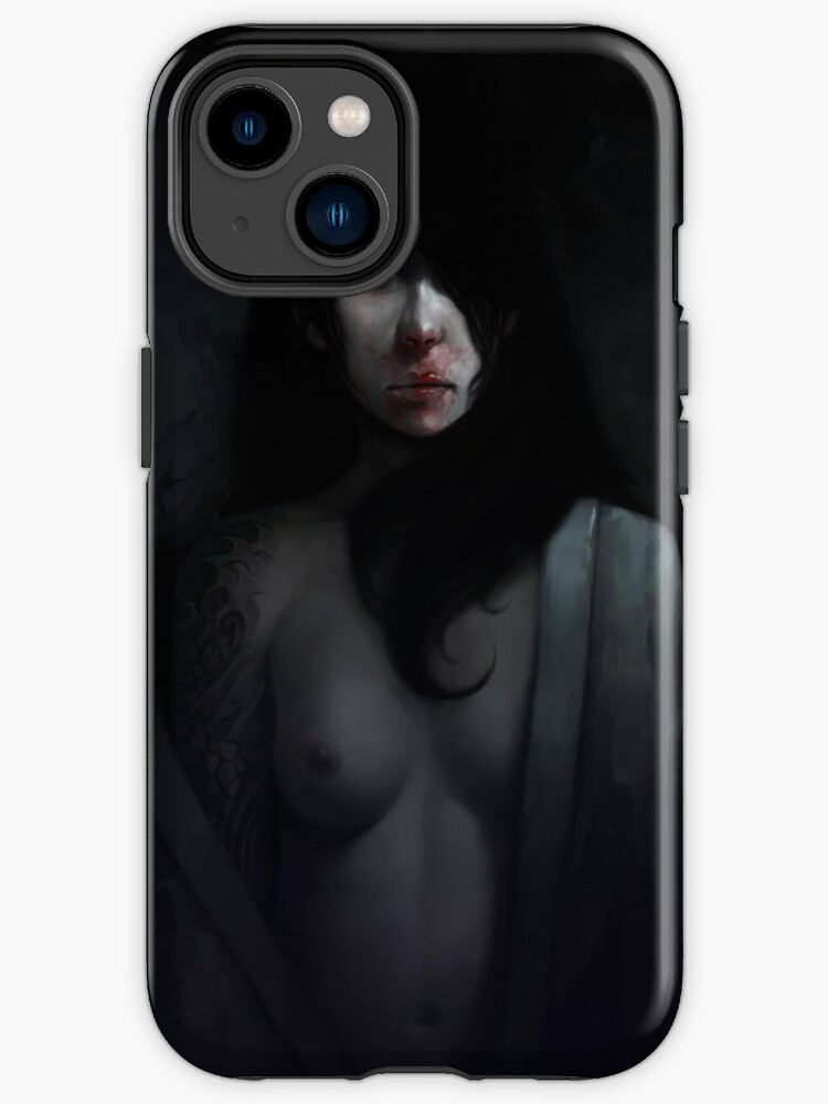 Thumbnail 1 of 4, iPhone Case, Portrait of Ikuko's Ghost designed and sold by Rudy Faber.