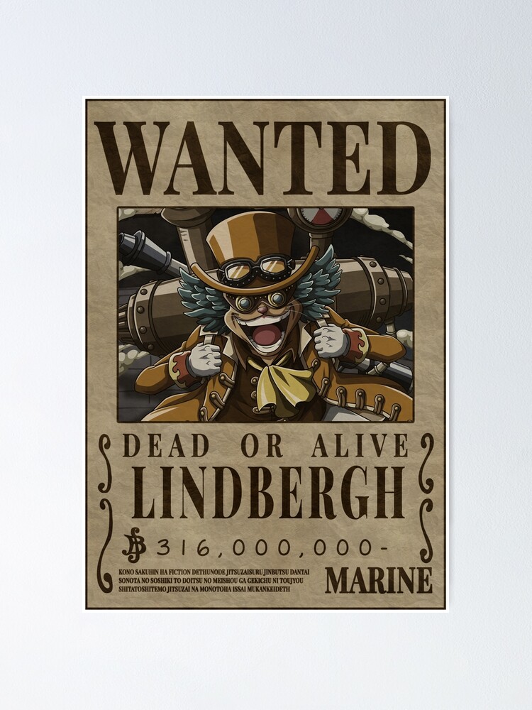 Lindbergh Wanted One Piece Commander Revolutionary Army Poster For Sale By Onepiecewanted Redbubble