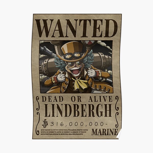 Lindbergh Wanted One Piece Commander Revolutionary Army Poster For Sale By Onepiecewanted Redbubble