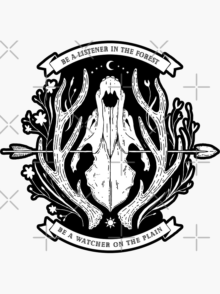 Thumbnail 3 of 3, Sticker, Watcher designed and sold by Forfeda.