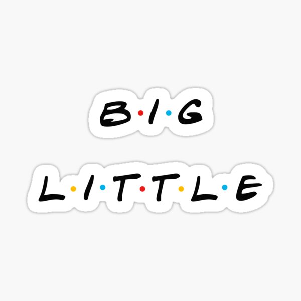 big little retro sticker pack Sticker