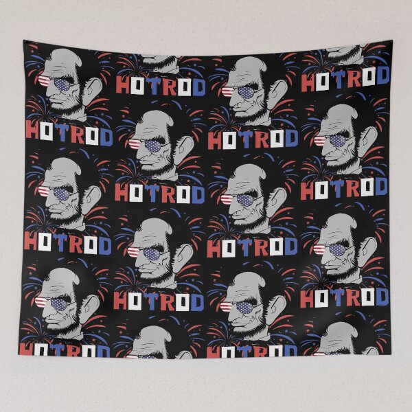 Item preview, Hot Rod Abraham Lincoln Presidents Day Funny Muscle Car designed and sold by CharJens.