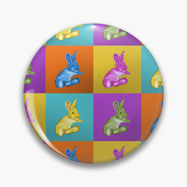 Item preview, Colorful Square Bunny Pattern designed and sold by Anonymous Badger.