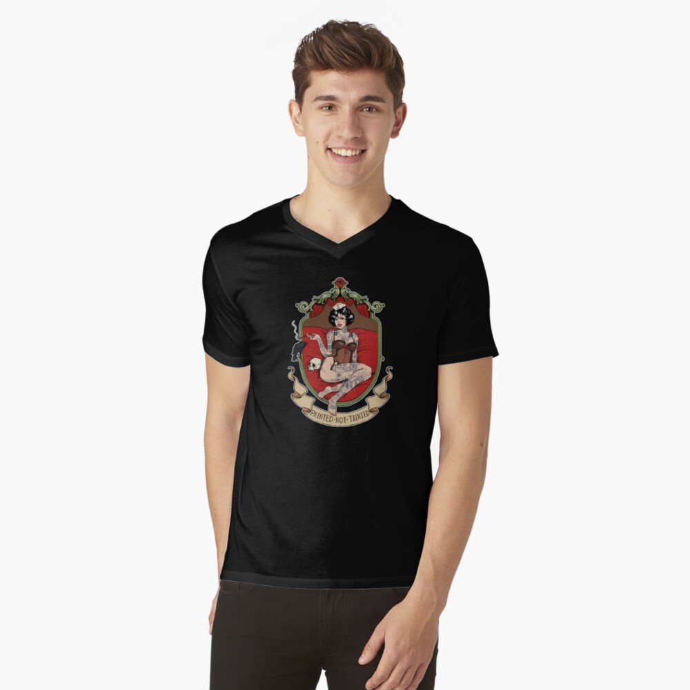 Item preview, V-Neck T-Shirt designed and sold by rudyfaber.