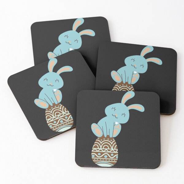 Item preview, Bunny Eat Chocolate Eggs  designed and sold by Mita ⭐⭐⭐⭐⭐.