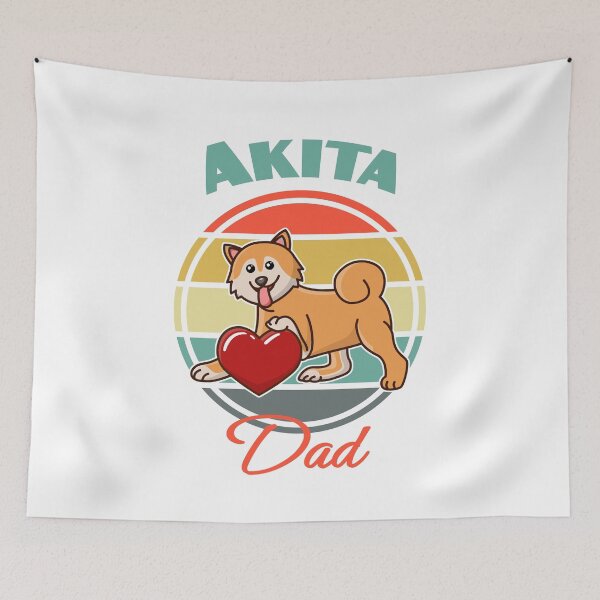 Item preview, Akita Inu Dad Dog puppy Lover Cute Mothers Day Father's day designed and sold by Meteor77.