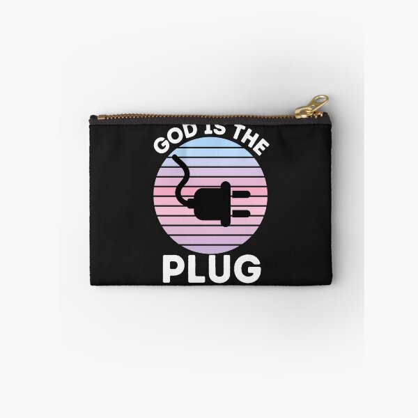 Item preview, Retro Sunset God Is The Plug designed and sold by RedSparkle.