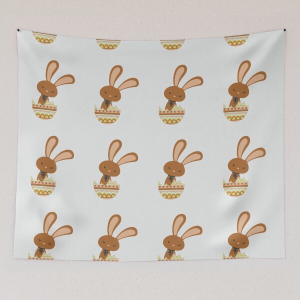 Item preview,  Bunny Eat Chocolate Eggs  designed and sold by Mita ⭐⭐⭐⭐⭐.