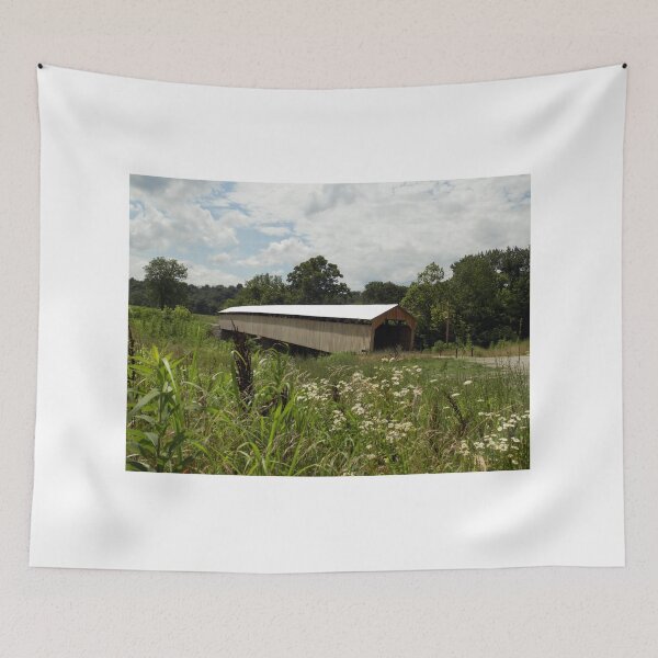 Item preview, 17-115-01 Mt Zion-Mooresville Covered Bridge 211' 1865 designed and sold by gotucoveredart.