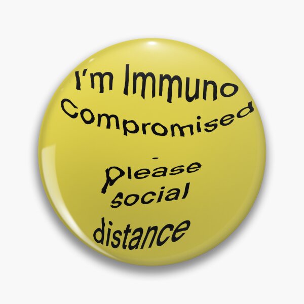 Item preview, Im immunocompromised please social distance designed and sold by headtrackerart.