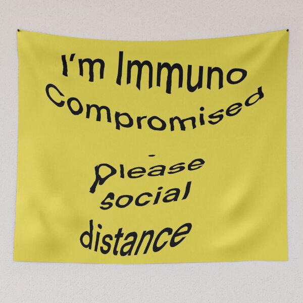 Item preview, Im immunocompromised please social distance designed and sold by headtrackerart.