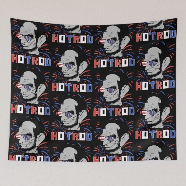 Item preview, Hot Rod Abraham Lincoln Presidents Day Funny Muscle Car designed and sold by CharJens.