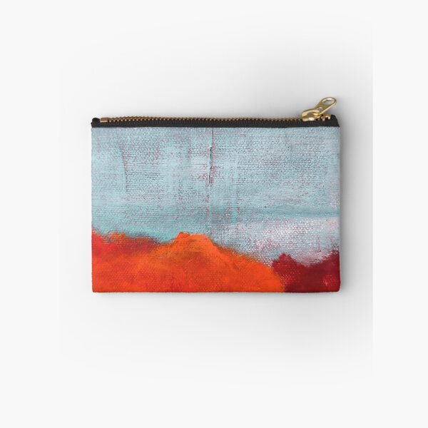 Item preview, Un abstracto azul agua naranja y carmesí-Juega con colores designed and sold by TessAndre.