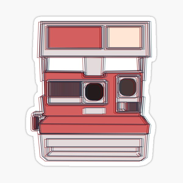 Retro Camera by Indigo East Sticker