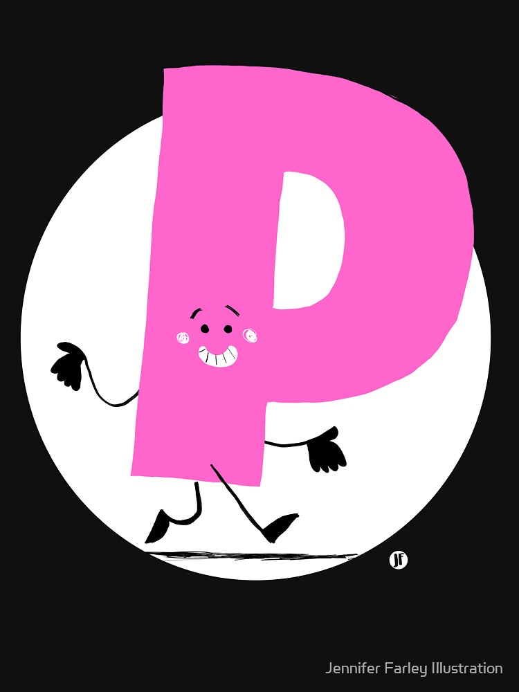 Alphabet Lore Letter P Pink cute T-Shirt