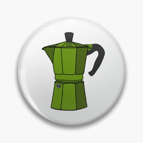 Item preview, Green cafetera designed and sold by thirdearprints.