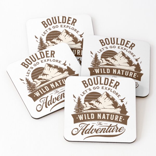 Item preview, Hiking Camping Adventure Travel Boulder Colorado designed and sold by CattlettArt.