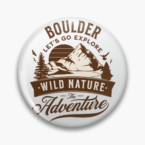 Item preview, Hiking Camping Adventure Travel Boulder Colorado designed and sold by CattlettArt.