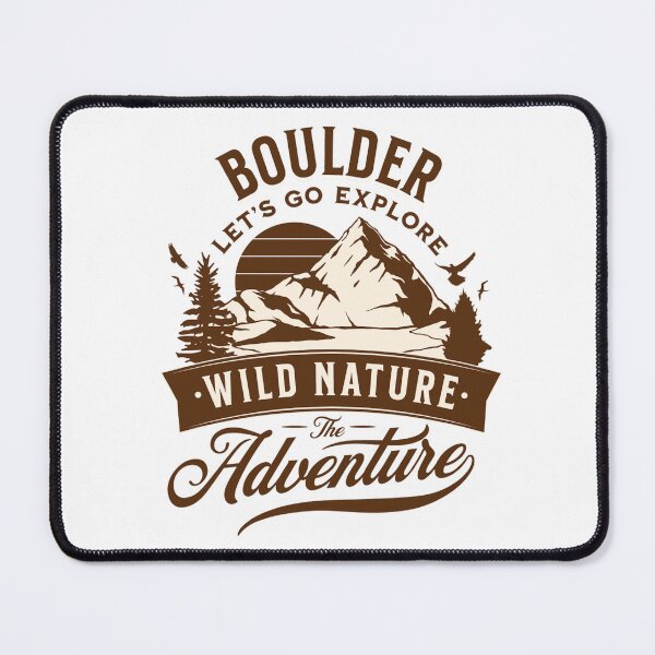 Item preview, Hiking Camping Adventure Travel Boulder Colorado designed and sold by CattlettArt.