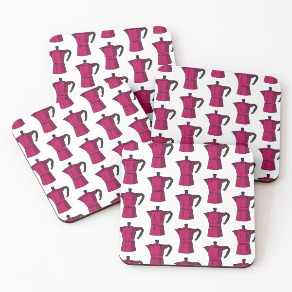 Item preview, Pink cafetera designed and sold by thirdearprints.