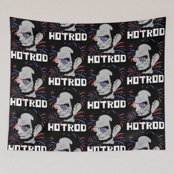 Item preview, Hot Rod Abraham Lincoln Presidents Day Funny Muscle Car designed and sold by CharJens.