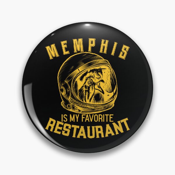 Artikelvorschau, Memphis ist mein Lieblings-Restaurant Chicken in Space Astronaut Helm-Logo entworfen und verkauft von MemfoBrand.